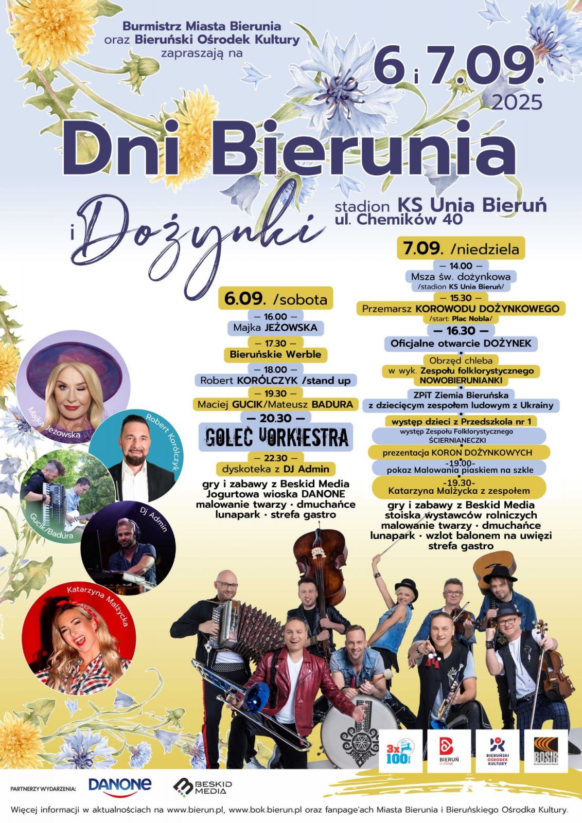 plakat Dni Bierunia i Dożynki 2025